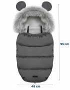 Ricokids Sac de dormit 95 x 48 cm Elmi 720001 Gri inchis