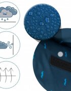 Ricokids Sac de dormit 95 x 48 cm Elmi 720004 Bleumarin cu modele
