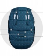 Ricokids Sac de dormit 95 x 48 cm Elmi 720004 Bleumarin cu modele