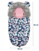 Ricokids Sac de dormit 95 x 48 cm Elmi 720012 Bleumarin cu flamingo