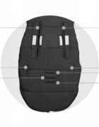 Ricokids Sac de dormit 95 x 48 cm Elmi 720014 Negru cu argintiu