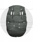 Ricokids Sac de dormit 95 x 48 cm Elmi Grafit