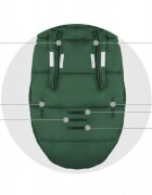 Ricokids Sac de dormit 95x48 cm potrivit pentru caruciorsanie Elmi Khaki