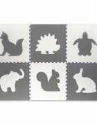 Ricokids Salteluta de joaca 180 x 120 cm cu animalute 6 bucati 7490 Gri