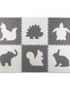 Ricokids Salteluta de joaca 180 x 120 cm cu animalute 6 bucati 7491 Gri