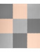 Ricokids Salteluta de joaca 180 x 180 cm 7500 gri cu bej