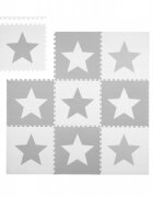 Ricokids Salteluta de joaca 180 x 180 cm 7502 gri cu stele