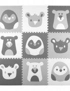Ricokids Salteluta de joaca 180 x 180 cm 7503 gri cu animalute