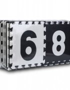 Ricokids Salteluta de joaca 180 x 180 cm cu litere si cifre 7493 Alb Negru