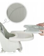 Ricokids Scaun de masa 3in1 transformabil in scaunel clasic cu cos de depozitare baza antiderapanta masuta reglabila suport picioare si husa detasabila Milo Verde