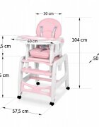 Ricokids Scaun de masa 5 in 1 Sinco Roz