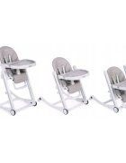 Ricokids Scaun de masa cu roti Tugo gri