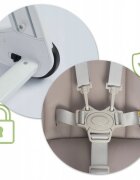 Ricokids Scaun de masa cu roti Tugo gri