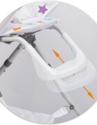 Ricokids Scaun de masa Eldo Gri Alb Stele