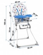 Ricokids Scaun de masa Fando Ocean