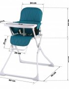 Ricokids Scaun de masa Nuco albastru