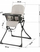 Ricokids Scaun de masa Nuco negru cu gri