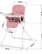 Ricokids Scaun de masa Nuco roz