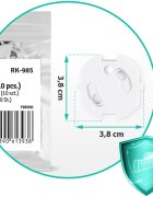 Ricokids Set 10 protectii pentru prize Alb