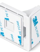 Ricokids Set 4 protectii magnetice pentru copii Alb pentru mobilier instalare cu adeziv 3M