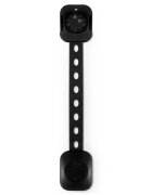 Ricokids Set 6 sigurante mobilier pentru copii Negru multifunctionale utilizare multipla instalare cu adeziv 3M 21.8x7.3 cm