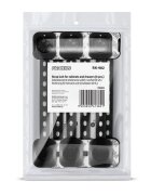 Ricokids Set 6 sigurante mobilier pentru copii Negru multifunctionale utilizare multipla instalare cu adeziv 3M 21.8x7.3 cm