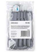 Ricokids Set 6 sigurante pentru copii Gri multifunctionale utilizare multipla instalare cu adeziv 3M 19x3.4 cm