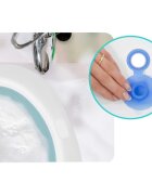 Ricokids Set cadita pliabila cu suport anatomic si termometru digital inclus Butterfly Blue