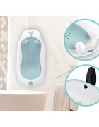 Ricokids Set cadita pliabila cu suport anatomic si termometru digital inclus Butterfly Blue