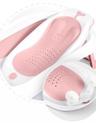 Ricokids Set cadita pliabila cu suport anatomic si termometru digital inclus Butterfly Pink