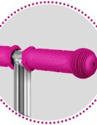 Ricokids Trotineta 3 in 1 pentru copii Buggy Roz cu scaunel reglabilinaltime ghidon reglabilaroti cu lumini LEDplatforma antiderapantacadru din aluminiumanere ergonomice si cosulet pentru accesorii