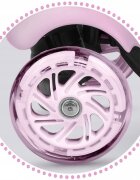 Ricokids Trotineta 3 in 1 pentru copii Cubi Roz cu scaunelroti cu lumini LEDplatforma antiderapantacadru din aluminiumanere ergonomicegreutate suportata 30 kg varsta 3 ani+