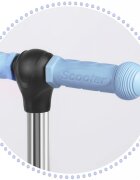 Ricokids Trotineta 4 in 1 pentru copii Todi Albastru scaunel reglabil cu spatarmaner parental detasabil inaltime ghidon reglabila roti cu lumini LED platforma antiderapanta cadru din aluminiu manere ergonomice