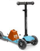 Ricokids Trotineta cu roti cu led Loco albastru pliabila ghidon reglabil greutate suportata 25 kg varsta 3 ani+