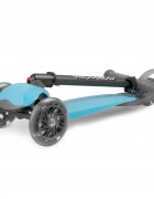 Ricokids Trotineta cu roti cu led Loco albastru pliabila ghidon reglabil greutate suportata 25 kg varsta 3 ani+