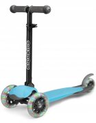 Ricokids Trotineta cu roti cu led Loco albastru pliabila ghidon reglabil greutate suportata 25 kg varsta 3 ani+