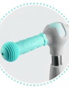 Ricokids Trotineta cu roti LED Piko turcoaz ghidon reglabil din aluminiu greutate suportata 35 kg varsta 3 ani+