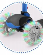 Ricokids Trotineta Loco albastru-negru pliabila ghidon reglabil roti cu Led platforma antiderapanta greutate admisa 25 kg