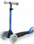 Ricokids Trotineta Loco albastru-negru pliabila ghidon reglabil roti cu Led platforma antiderapanta greutate admisa 25 kg