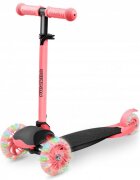 Ricokids Trotineta Loco roz-negru pliabila ghidon reglabil roti cu Led platforma antiderapanta greutate admisa 25 kg