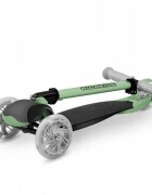 Ricokids Trotineta Loco verde-negru pliabila ghidon reglabil roti cu Led platforma antiderapanta greutate admisa 25 kg