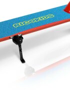 Ricokids Trotineta pentru copii Kodi AlbastruRosu pliabila inaltime ghidon reglabila platforma antiderapanta roti din PU rezistente rulmenti ABEC-7 2 frane de mana si picior manere ergonomice pliabile si cric