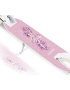 Ricokids Trotineta pentru copii Kodi Ballerina pliabila inaltime ghidon reglabila platforma antiderapanta roti din PU rezistente rulmenti ABEC-7 2 frane de mana si picior manere ergonomice pliabile si cric