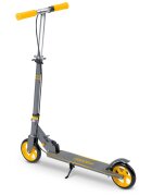 Ricokids Trotineta pentru copii Kodi GriGalben pliabila inaltime ghidon reglabila platforma antiderapanta roti din PU rezistente rulmenti ABEC-7 2 frane de mana si picior manere ergonomice pliabile si cric