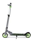 Ricokids Trotineta pentru copii Kodi NegruVerde pliabila inaltime ghidon reglabila platforma antiderapanta roti din PU rezistente rulmenti ABEC-7 2 frane de mana si picior manere ergonomice pliabile si cric