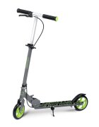 Ricokids Trotineta pentru copii Kodi NegruVerde pliabila inaltime ghidon reglabila platforma antiderapanta roti din PU rezistente rulmenti ABEC-7 2 frane de mana si picior manere ergonomice pliabile si cric