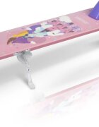 Ricokids Trotineta pentru copii Kodi Princess pliabila inaltime ghidon reglabila platforma antiderapanta roti din PU rezistente rulmenti ABEC-7 2 frane de mana si picior manere ergonomice pliabile si cric