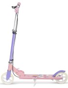 Ricokids Trotineta pentru copii Kodi Princess pliabila inaltime ghidon reglabila platforma antiderapanta roti din PU rezistente rulmenti ABEC-7 2 frane de mana si picior manere ergonomice pliabile si cric