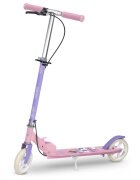 Ricokids Trotineta pentru copii Kodi Princess pliabila inaltime ghidon reglabila platforma antiderapanta roti din PU rezistente rulmenti ABEC-7 2 frane de mana si picior manere ergonomice pliabile si cric