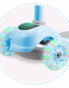Ricokids Trotineta pentru copii Piko Albastru cu inaltime ghidon reglabilaroti cu lumi LEDcadru din aluminiu platforma antiderapantagreutate admisa 35 kg